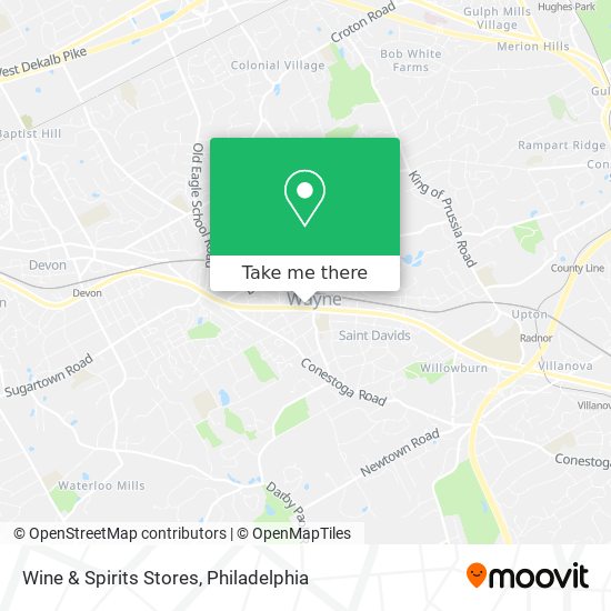 Wine & Spirits Stores map