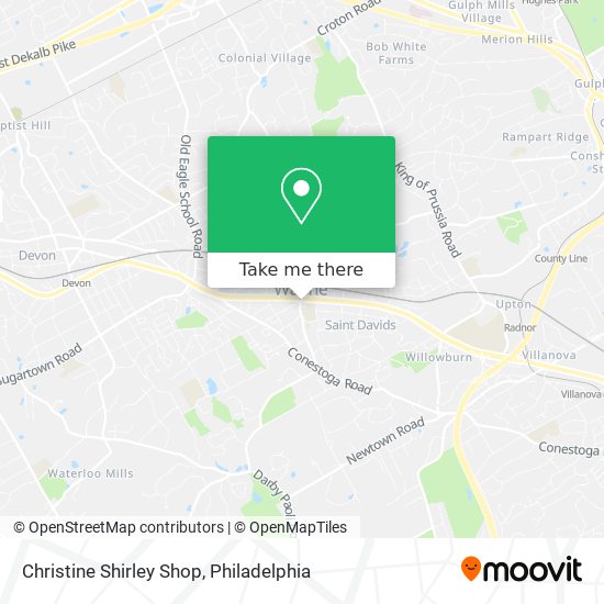 Christine Shirley Shop map