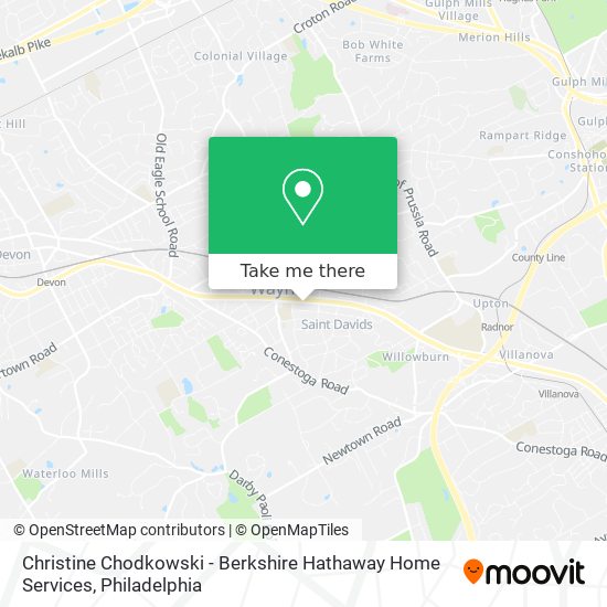 Mapa de Christine Chodkowski - Berkshire Hathaway Home Services