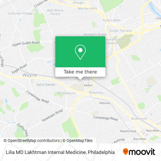 Lilia MD Lakhtman Internal Medicine map