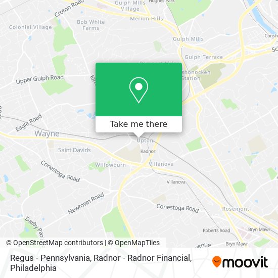 Regus - Pennsylvania, Radnor - Radnor Financial map