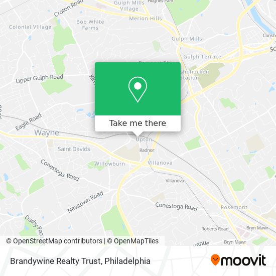 Mapa de Brandywine Realty Trust