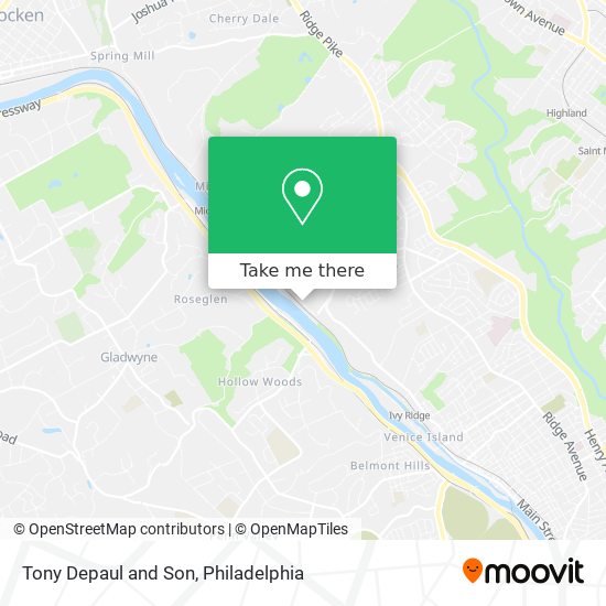 Tony Depaul and Son map