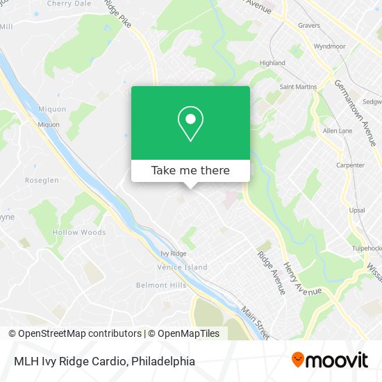 MLH Ivy Ridge Cardio map