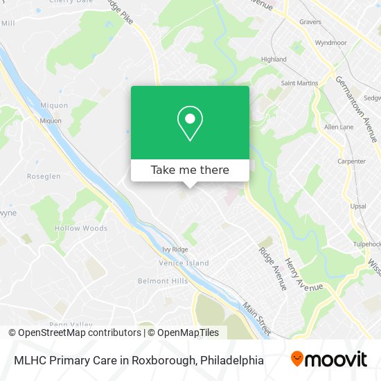 MLHC Primary Care in Roxborough map