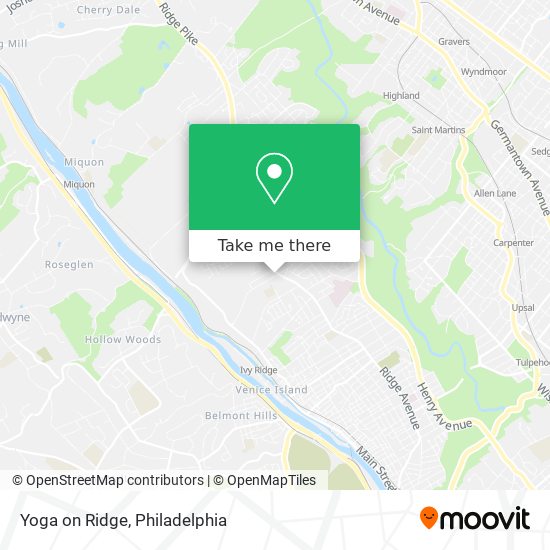 Yoga on Ridge map