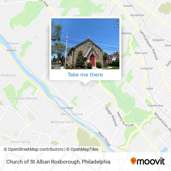 Church of St Alban Roxborough map