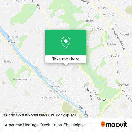 American Heritage Credit Union map