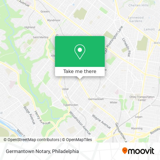 Germantown Notary map