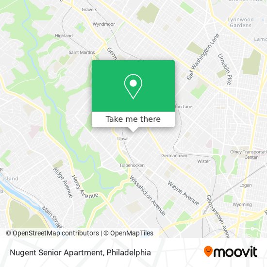 Nugent Senior Apartment map