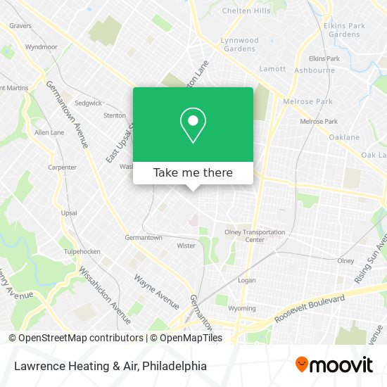 Lawrence Heating & Air map