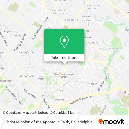Mapa de Christ Mission of the Apostolic Faith
