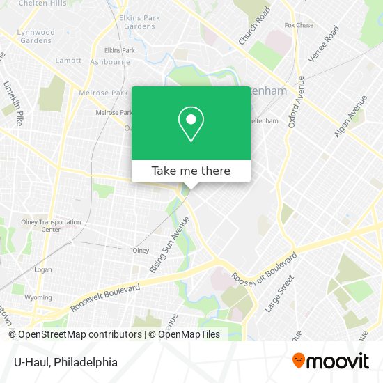 U-Haul map