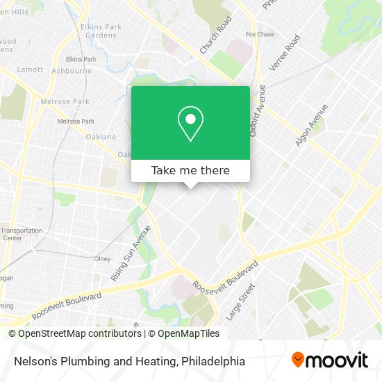 Nelson's Plumbing and Heating map