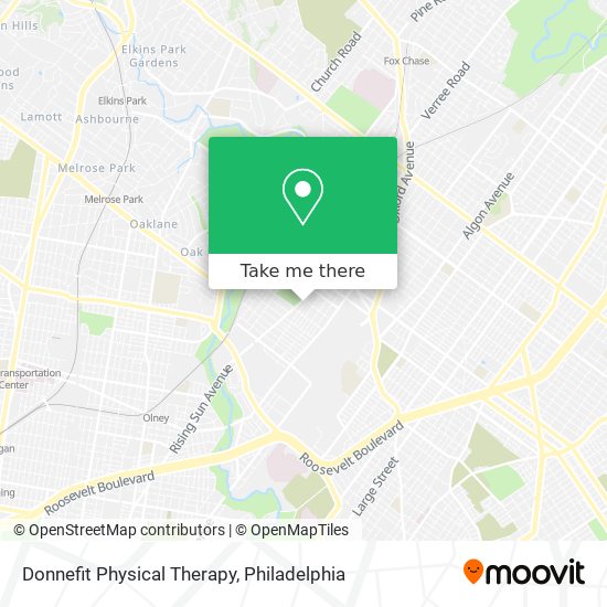 Mapa de Donnefit Physical Therapy