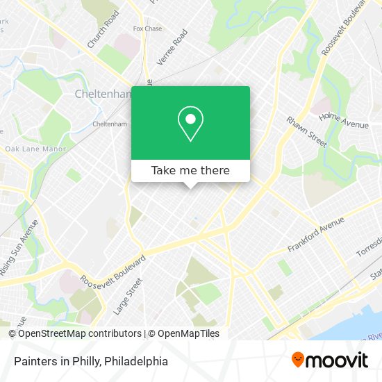 Painters in Philly map