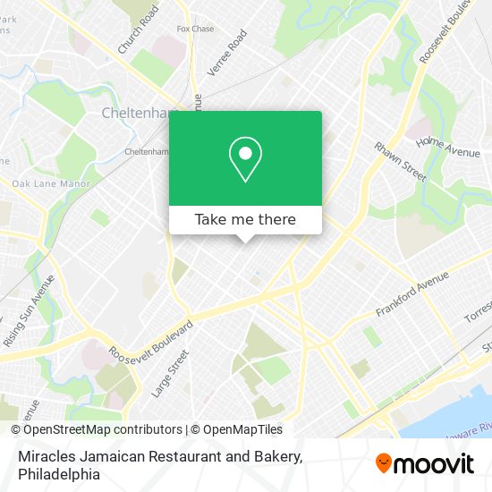 Miracles Jamaican Restaurant and Bakery map