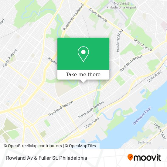 Rowland Av & Fuller St map