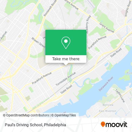 Paul's Driving School map