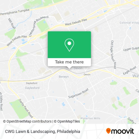 CWG Lawn & Landscaping map