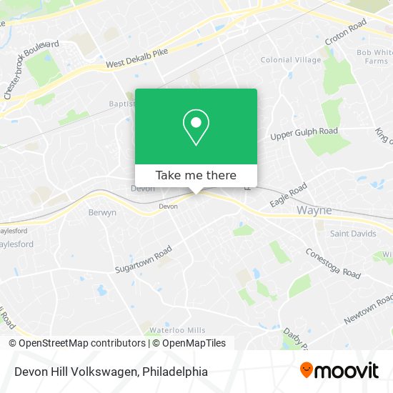 Mapa de Devon Hill Volkswagen