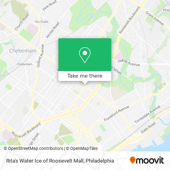 Rita's Water Ice of Roosevelt Mall map