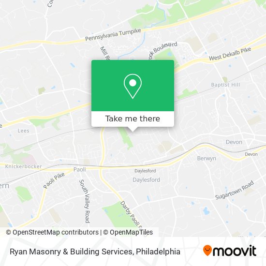 Ryan Masonry & Building Services map