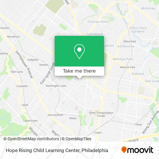 Mapa de Hope Rising Child Learning Center