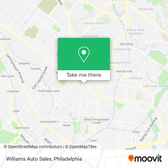 Williams Auto Sales map