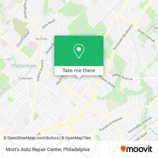 Mort's Auto Repair Center map