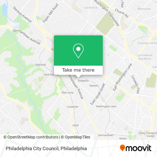 Mapa de Philadelphia City Council