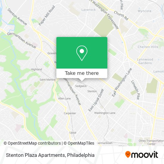 Stenton Plaza Apartments map