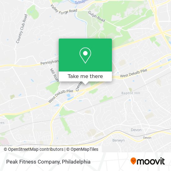 Peak Fitness Company map