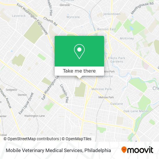 Mapa de Mobile Veterinary Medical Services
