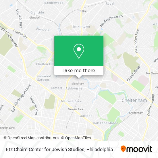 Mapa de Etz Chaim Center for Jewish Studies