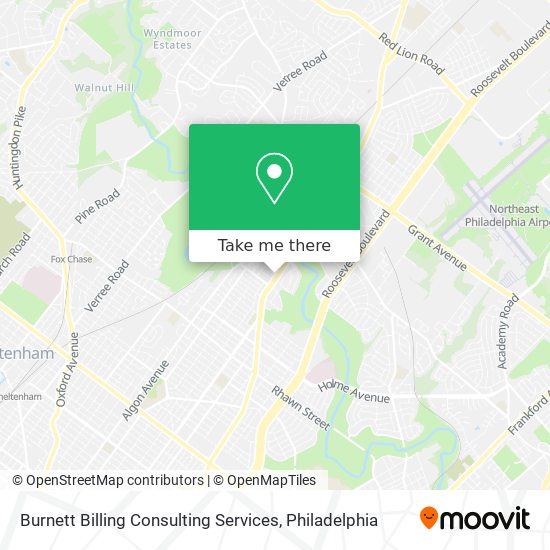 Burnett Billing Consulting Services map