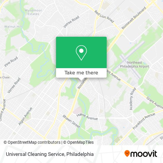 Universal Cleaning Service map