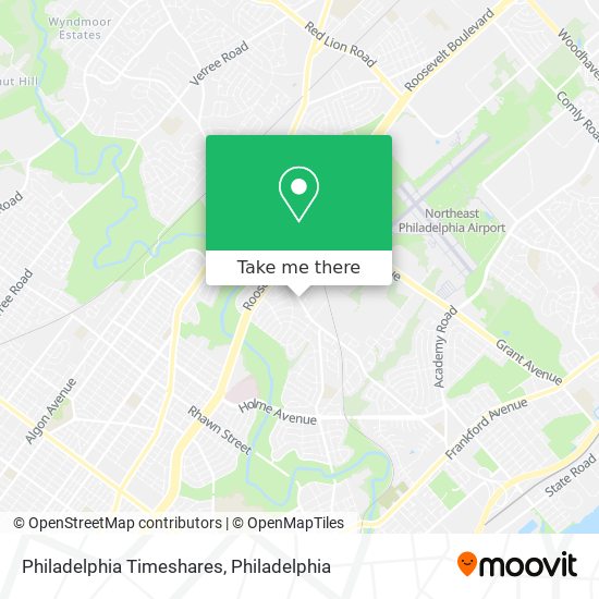 Mapa de Philadelphia Timeshares