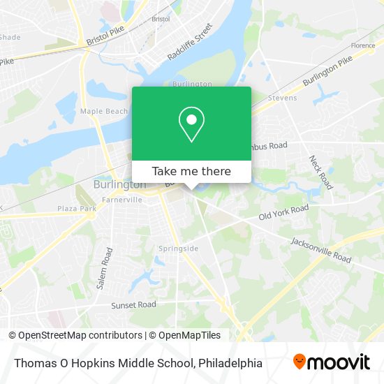 Mapa de Thomas O Hopkins Middle School