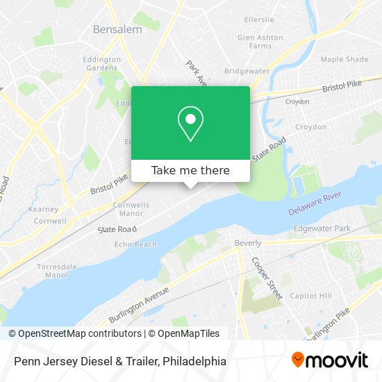 Penn Jersey Diesel & Trailer map