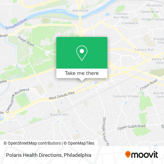 Polaris Health Directions map