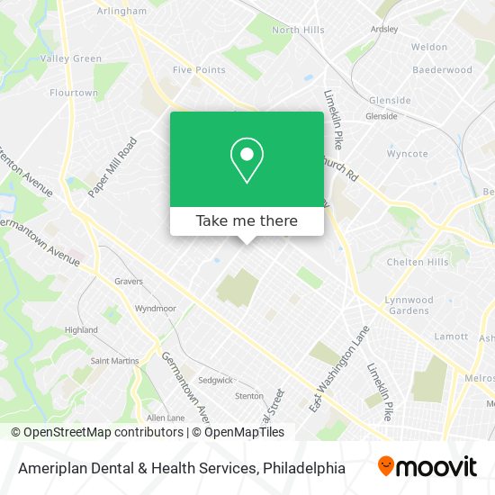 Mapa de Ameriplan Dental & Health Services