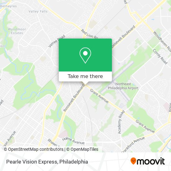 Pearle Vision Express map