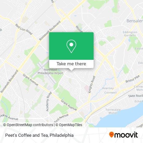 Peet's Coffee and Tea map