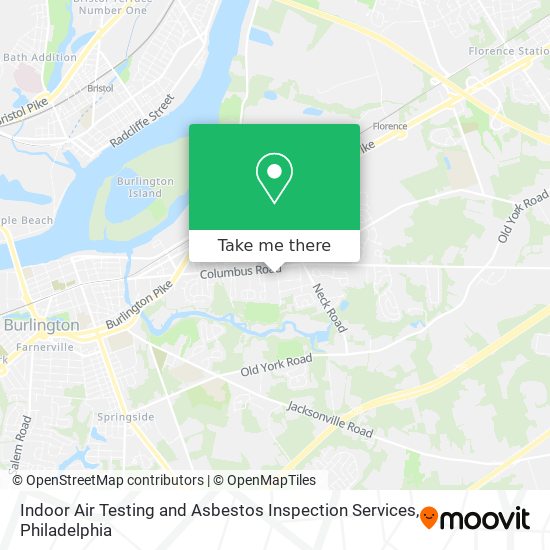 Indoor Air Testing and Asbestos Inspection Services map