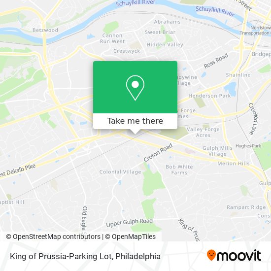 Mapa de King of Prussia-Parking Lot