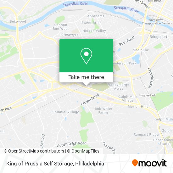 Mapa de King of Prussia Self Storage