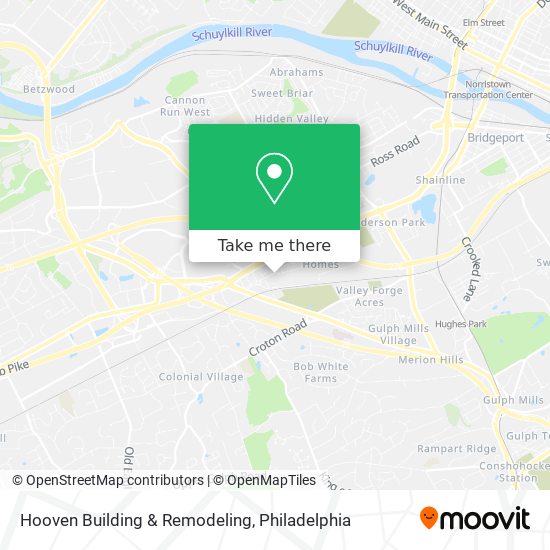 Hooven Building & Remodeling map
