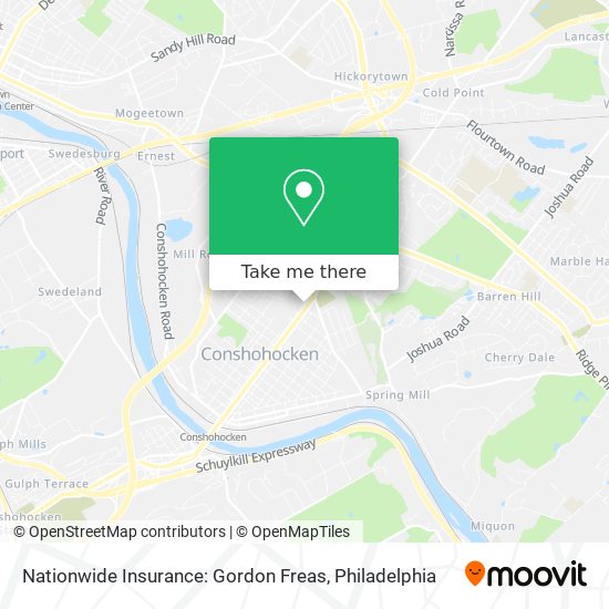 Mapa de Nationwide Insurance: Gordon Freas