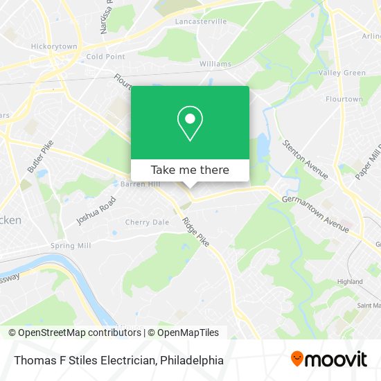 Thomas F Stiles Electrician map